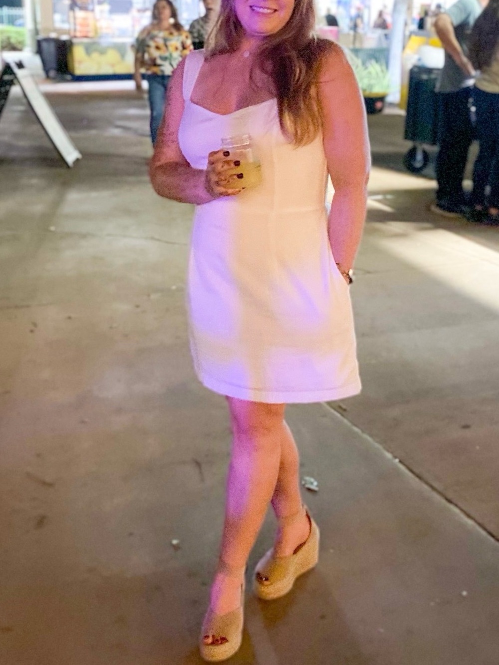 Abercrombie & Fitch White Summer Dress EUC